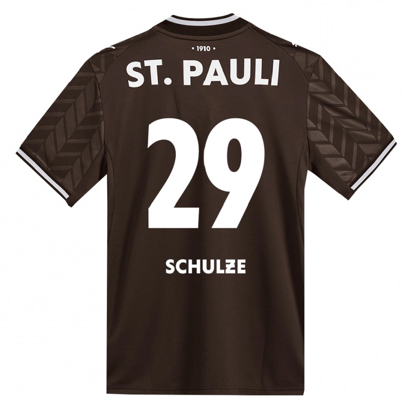 Danxen Męski Lucas Schulze #29 Kawa Biała Domowa Koszulka 2026/27 Koszulki Klubowe