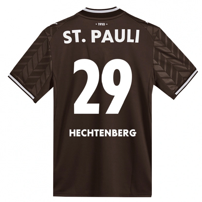 Danxen Męski Julia Hechtenberg #29 Kawa Biała Domowa Koszulka 2026/27 Koszulki Klubowe