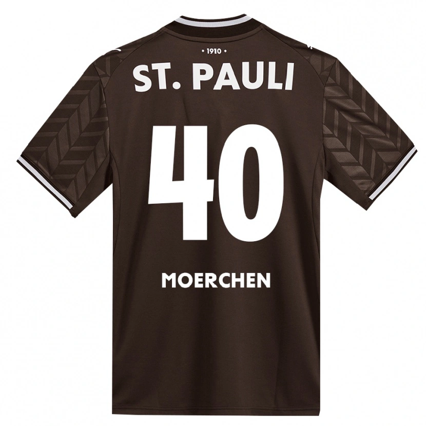 Danxen Męski Theo Moerchen #40 Kawa Biała Domowa Koszulka 2026/27 Koszulki Klubowe