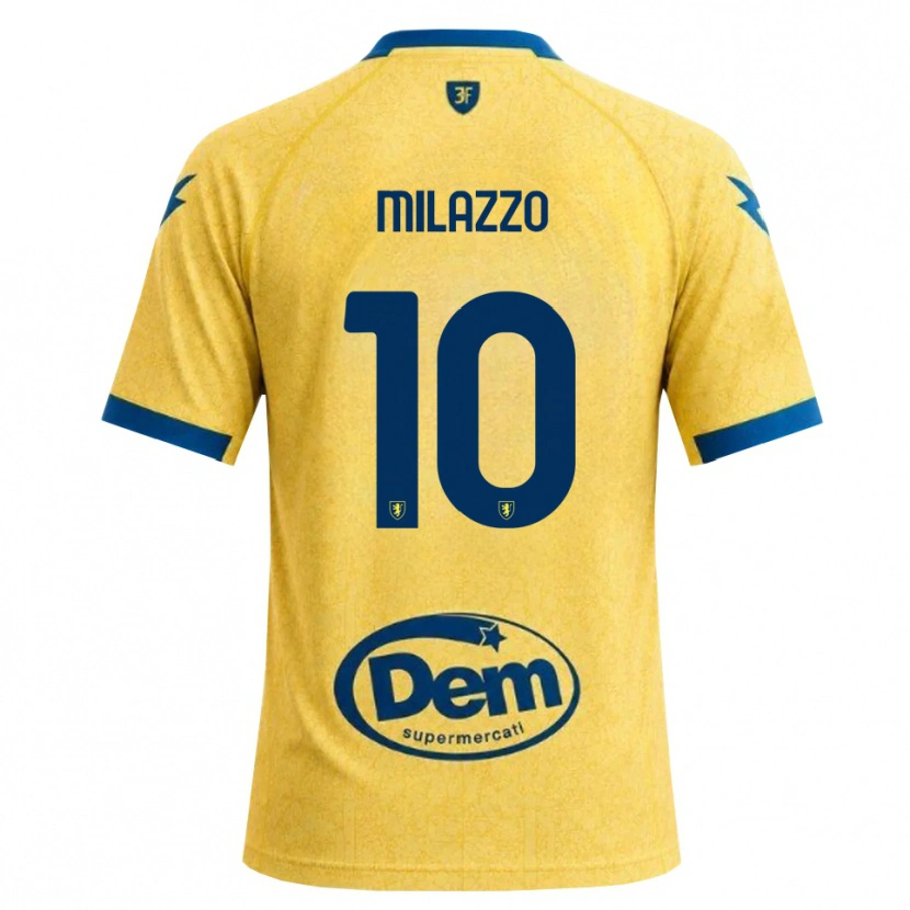 Danxen Męski Simone Milazzo #10 Chabrowy Czarny Niebieski Domowa Koszulka 2026/27 Koszulki Klubowe