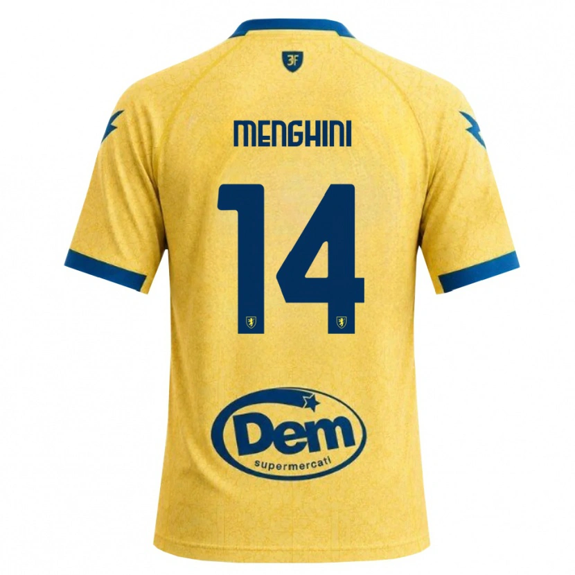 Danxen Męski Lorenzo Menghini #14 Chabrowy Czarny Niebieski Domowa Koszulka 2026/27 Koszulki Klubowe