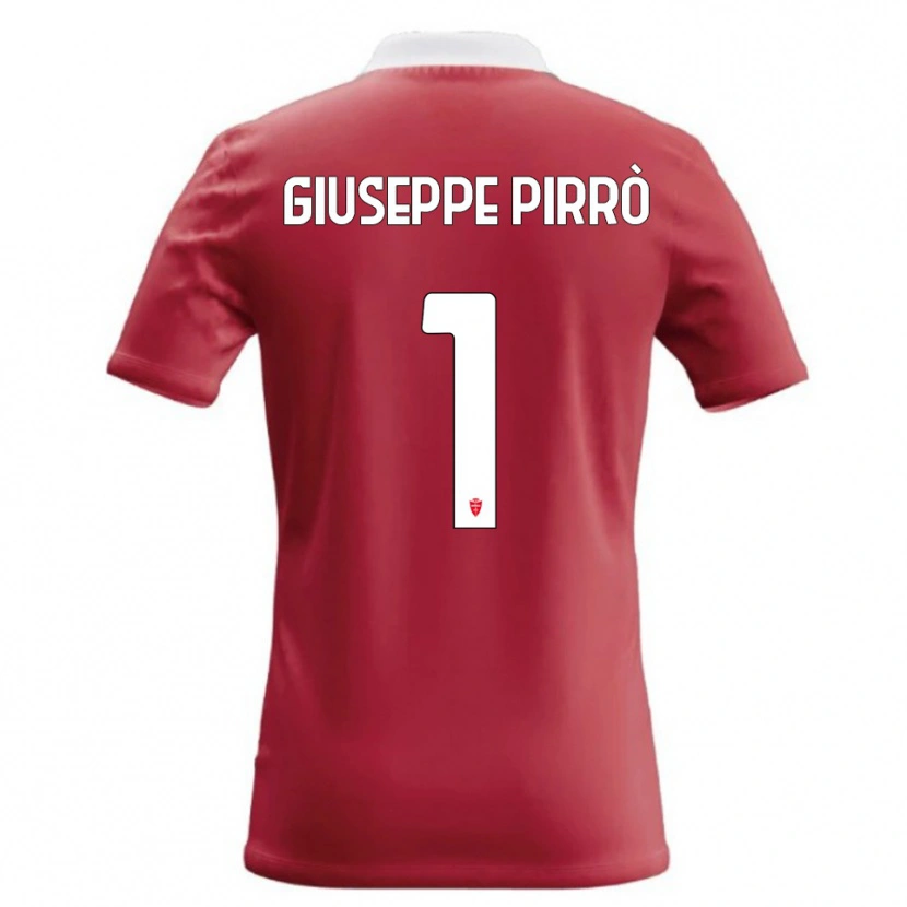 Danxen Męski Marco Giuseppe Pirrò #1 Czerwony Biały Domowa Koszulka 2026/27 Koszulki Klubowe