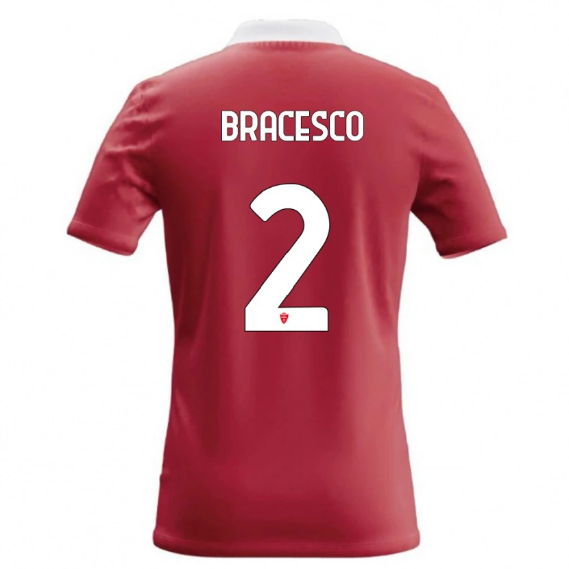 Danxen Męski Riccardo Bracesco #2 Czerwony Biały Domowa Koszulka 2026/27 Koszulki Klubowe