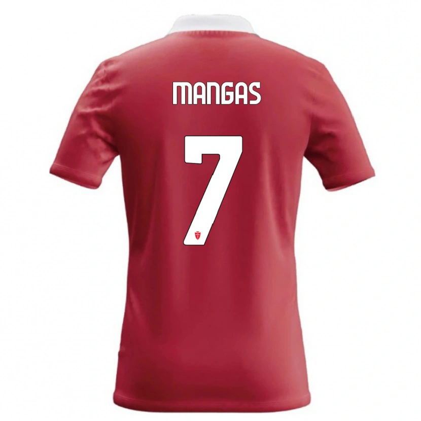 Danxen Męski Ricardo Mangas #7 Czerwony Biały Domowa Koszulka 2026/27 Koszulki Klubowe