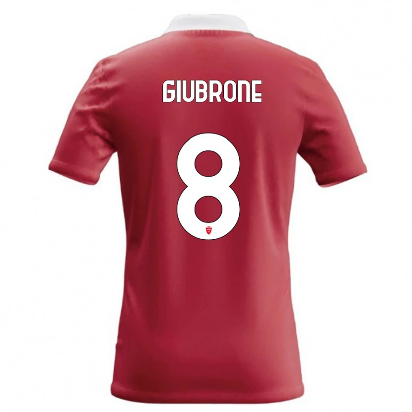 Danxen Męski Mario Giubrone #8 Czerwony Biały Domowa Koszulka 2026/27 Koszulki Klubowe
