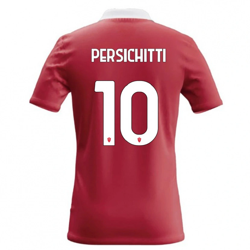 Danxen Męski Matteo Persichitti #10 Czerwony Biały Domowa Koszulka 2026/27 Koszulki Klubowe