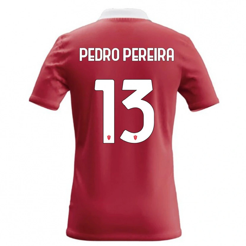 Danxen Męski Pedro Pereira #13 Czerwony Biały Domowa Koszulka 2026/27 Koszulki Klubowe