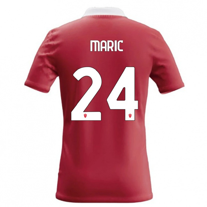 Danxen Męski Mirko Maric #24 Czerwony Biały Domowa Koszulka 2026/27 Koszulki Klubowe