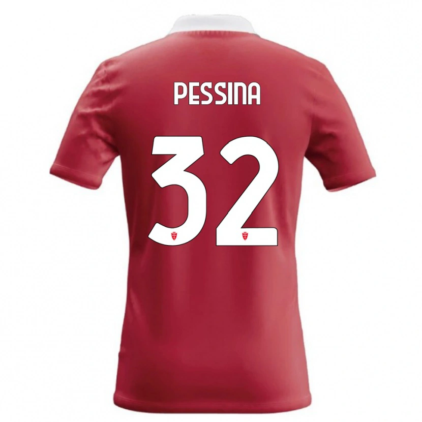 Danxen Męski Matteo Pessina #32 Czerwony Biały Domowa Koszulka 2026/27 Koszulki Klubowe