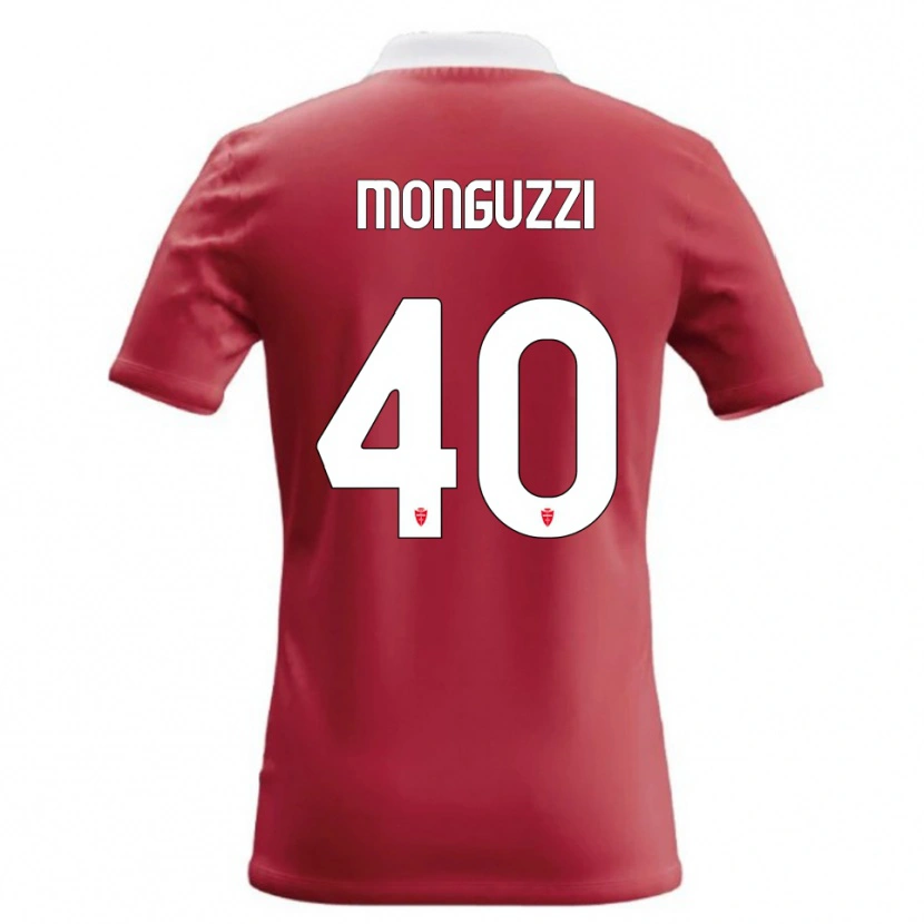 Danxen Męski Filippo Monguzzi #40 Czerwony Biały Domowa Koszulka 2026/27 Koszulki Klubowe