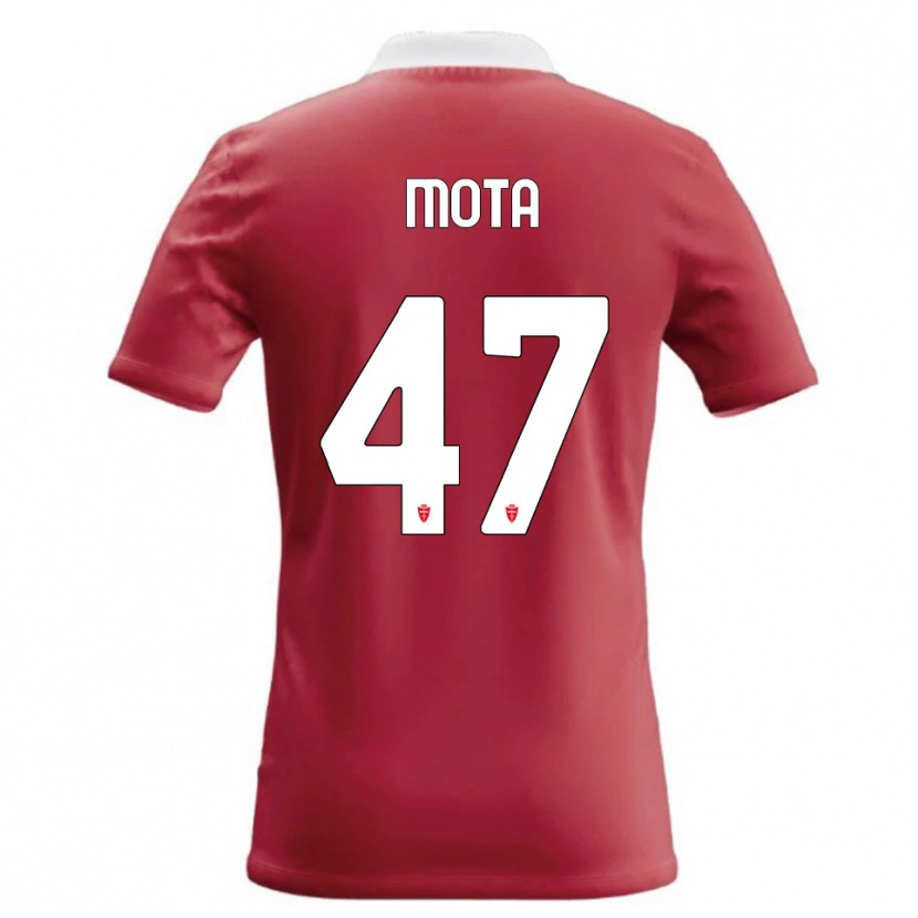 Danxen Męski Dany Mota #47 Czerwony Biały Domowa Koszulka 2026/27 Koszulki Klubowe