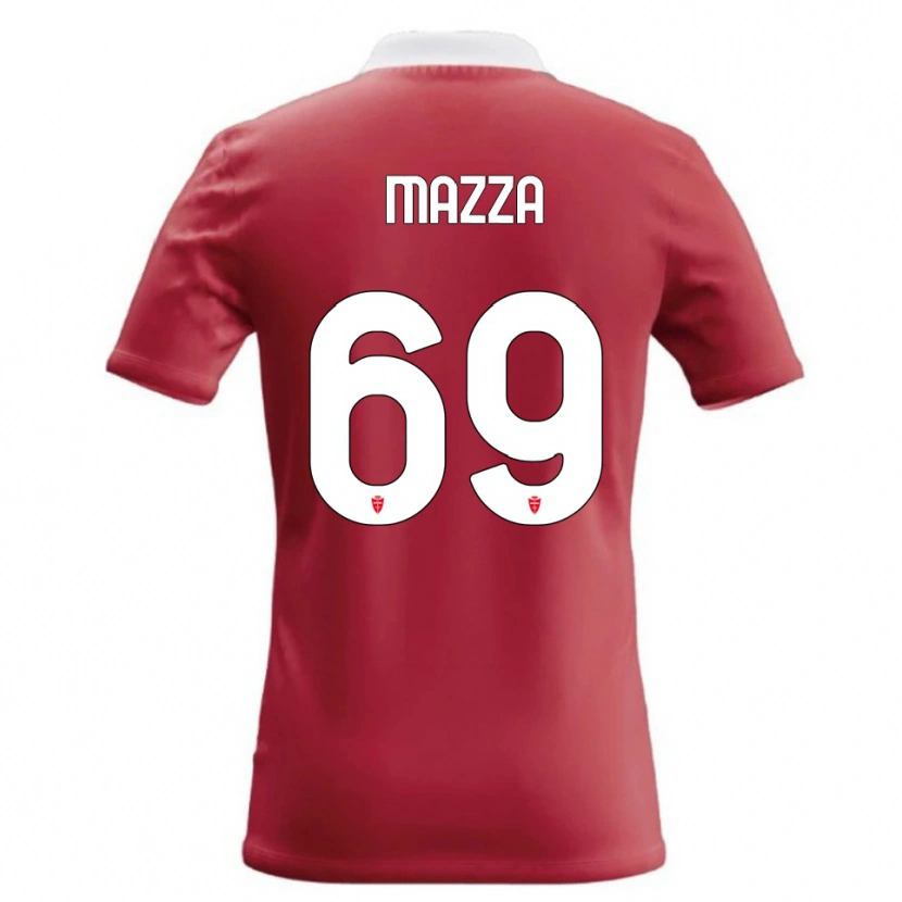 Danxen Męski Andrea Mazza #69 Czerwony Biały Domowa Koszulka 2026/27 Koszulki Klubowe