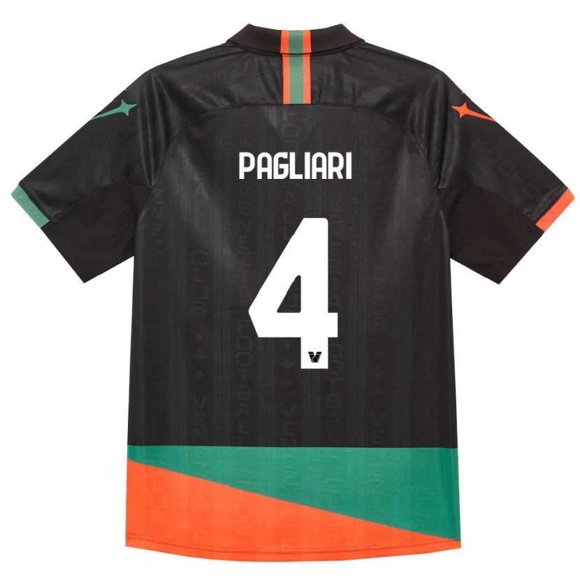 Danxen Męski Alessandro Pagliari #4 Czarny Pomarańczowy Zielony Domowa Koszulka 2026/27 Koszulki Klubowe