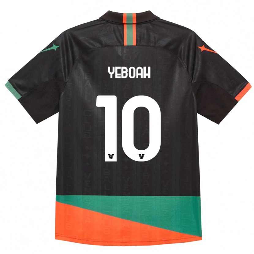 Danxen Męski John Yeboah #10 Czarny Pomarańczowy Zielony Domowa Koszulka 2026/27 Koszulki Klubowe