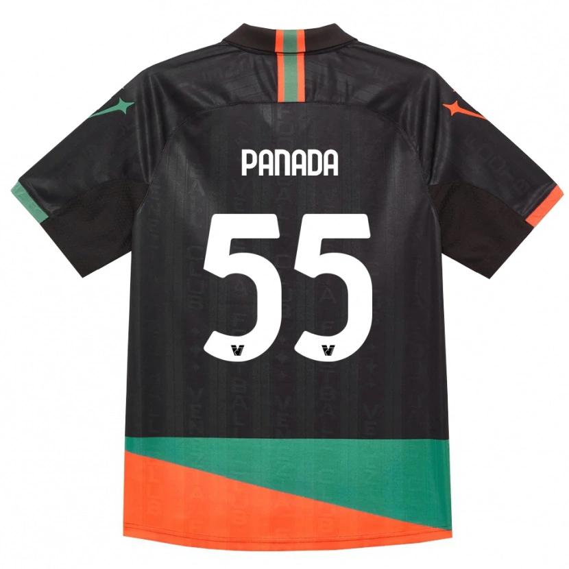 Danxen Męski Simone Panada #55 Czarny Pomarańczowy Zielony Domowa Koszulka 2026/27 Koszulki Klubowe