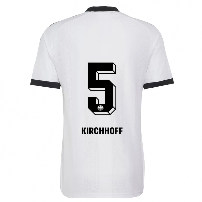 Danxen Męski Benjamin Kirchhoff #5 Czarny Biały Wyjazdowa Koszulka 2026/27 Koszulki Klubowe