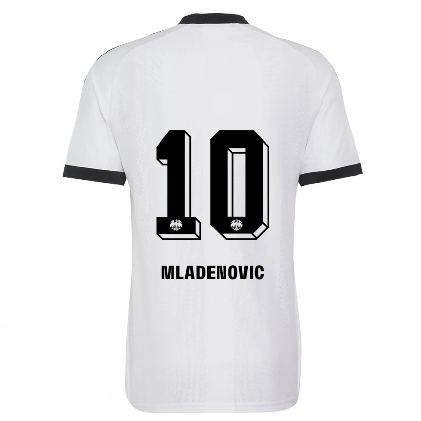 Danxen Męski Marko Mladenovic #10 Czarny Biały Wyjazdowa Koszulka 2026/27 Koszulki Klubowe