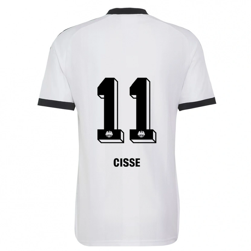 Danxen Męski Cherif Cisse #11 Czarny Biały Wyjazdowa Koszulka 2026/27 Koszulki Klubowe
