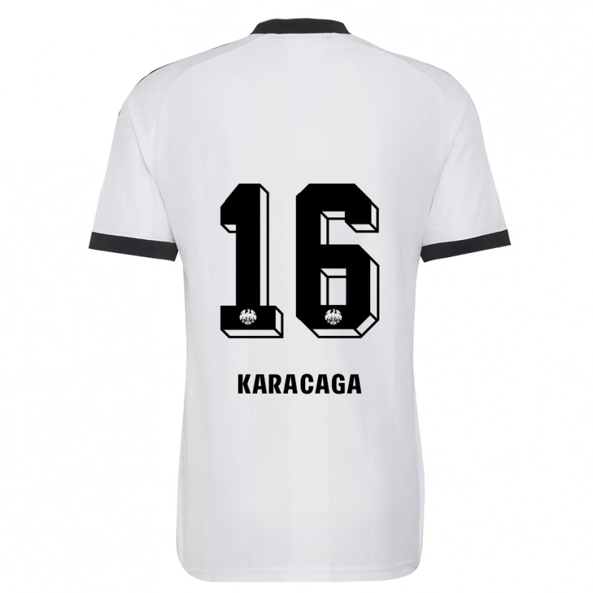 Danxen Męski Tom Karacaga #16 Czarny Biały Wyjazdowa Koszulka 2026/27 Koszulki Klubowe
