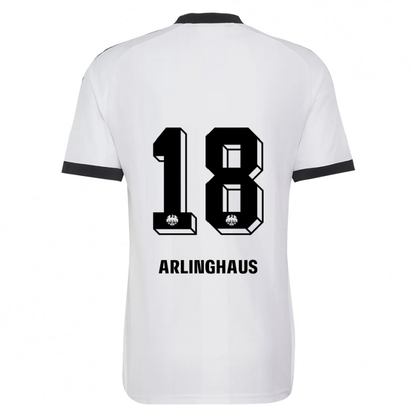 Danxen Męski Maximilian Arlinghaus #18 Czarny Biały Wyjazdowa Koszulka 2026/27 Koszulki Klubowe