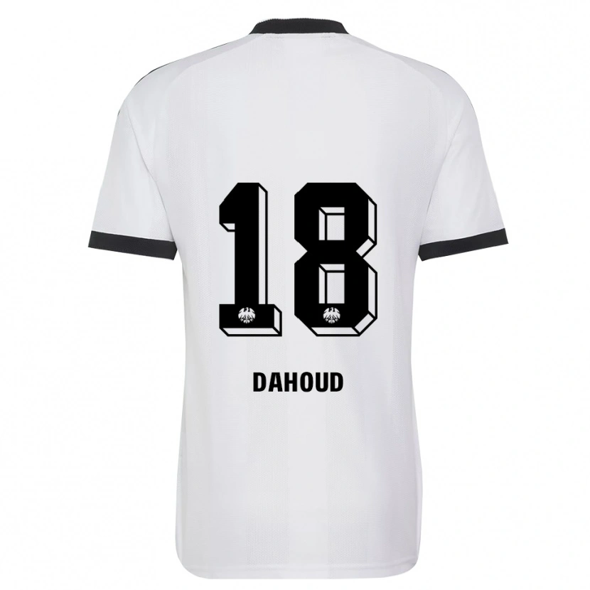 Danxen Męski Mahmoud Dahoud #18 Czarny Biały Wyjazdowa Koszulka 2026/27 Koszulki Klubowe