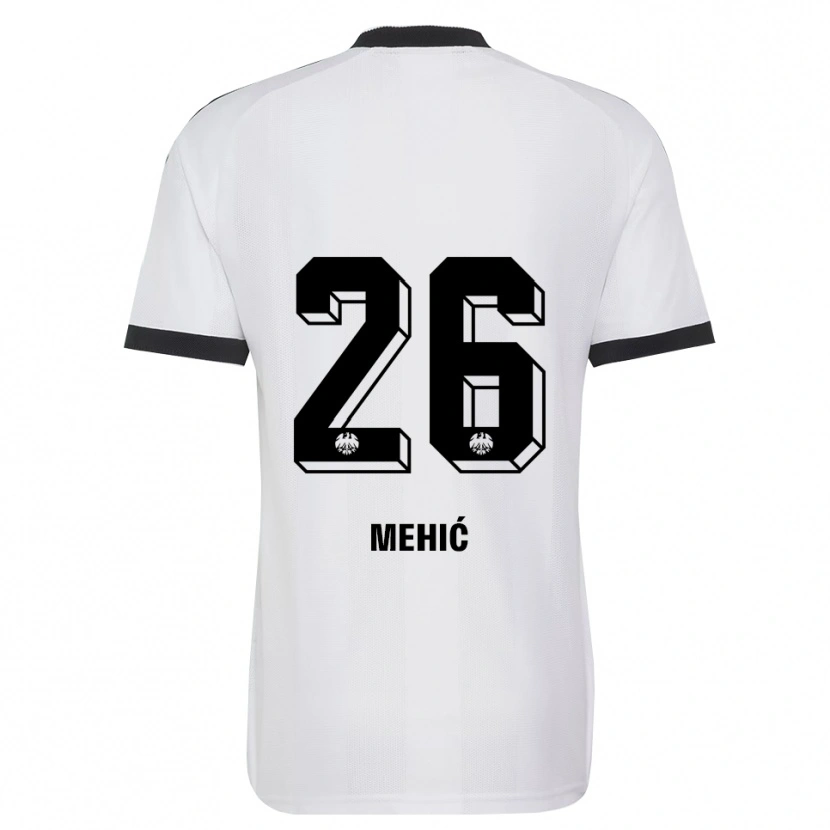 Danxen Męski Liam Mehić #26 Czarny Biały Wyjazdowa Koszulka 2026/27 Koszulki Klubowe