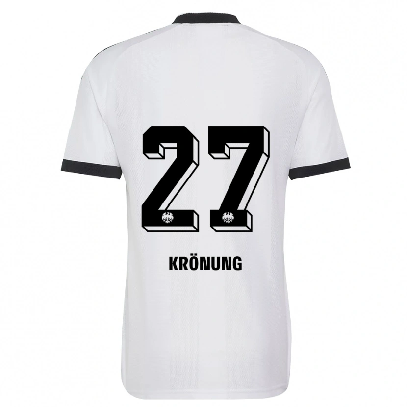 Danxen Męski Marlon Krönung #27 Czarny Biały Wyjazdowa Koszulka 2026/27 Koszulki Klubowe