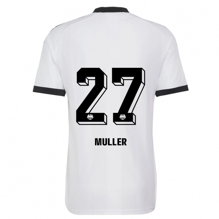 Danxen Męski Mark Müller #27 Czarny Biały Wyjazdowa Koszulka 2026/27 Koszulki Klubowe