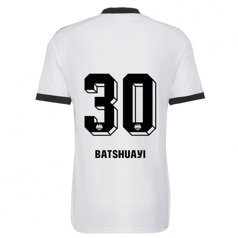 Danxen Męski Michy Batshuayi #30 Czarny Biały Wyjazdowa Koszulka 2026/27 Koszulki Klubowe