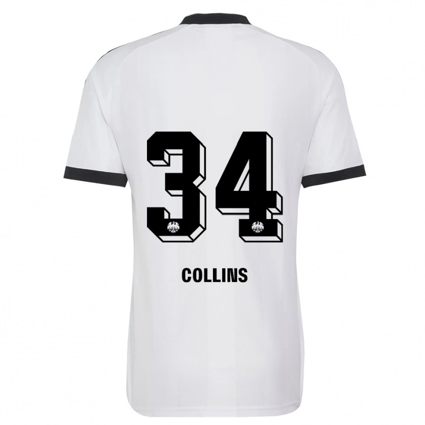 Danxen Męski Nnamdi Collins #34 Czarny Biały Wyjazdowa Koszulka 2026/27 Koszulki Klubowe