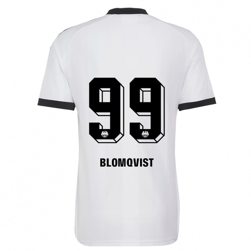Danxen Męski Rebecka Blomqvist #99 Czarny Biały Wyjazdowa Koszulka 2026/27 Koszulki Klubowe