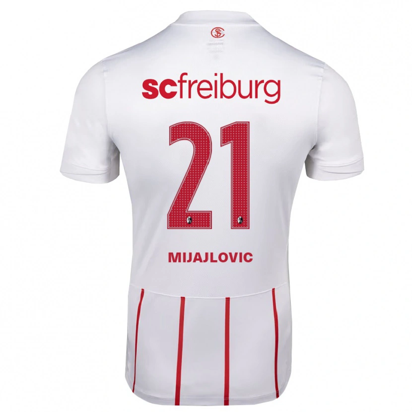 Danxen Męski Mladen Mijajlovic #21 Biały Czerwony Żółty Wyjazdowa Koszulka 2026/27 Koszulki Klubowe