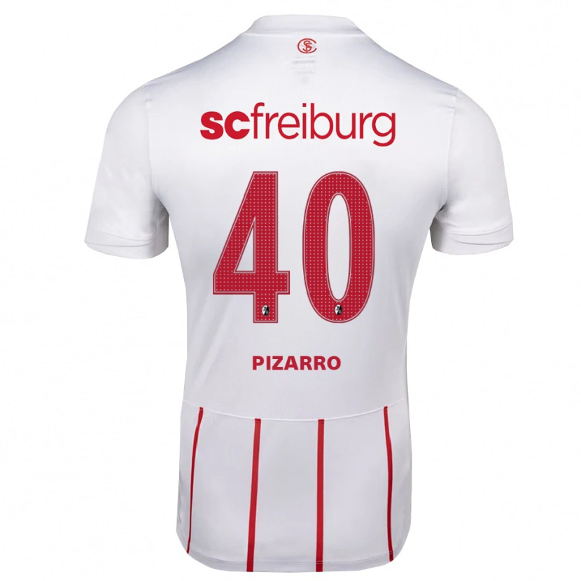Danxen Męski Théodore Pizarro #40 Biały Czerwony Żółty Wyjazdowa Koszulka 2026/27 Koszulki Klubowe