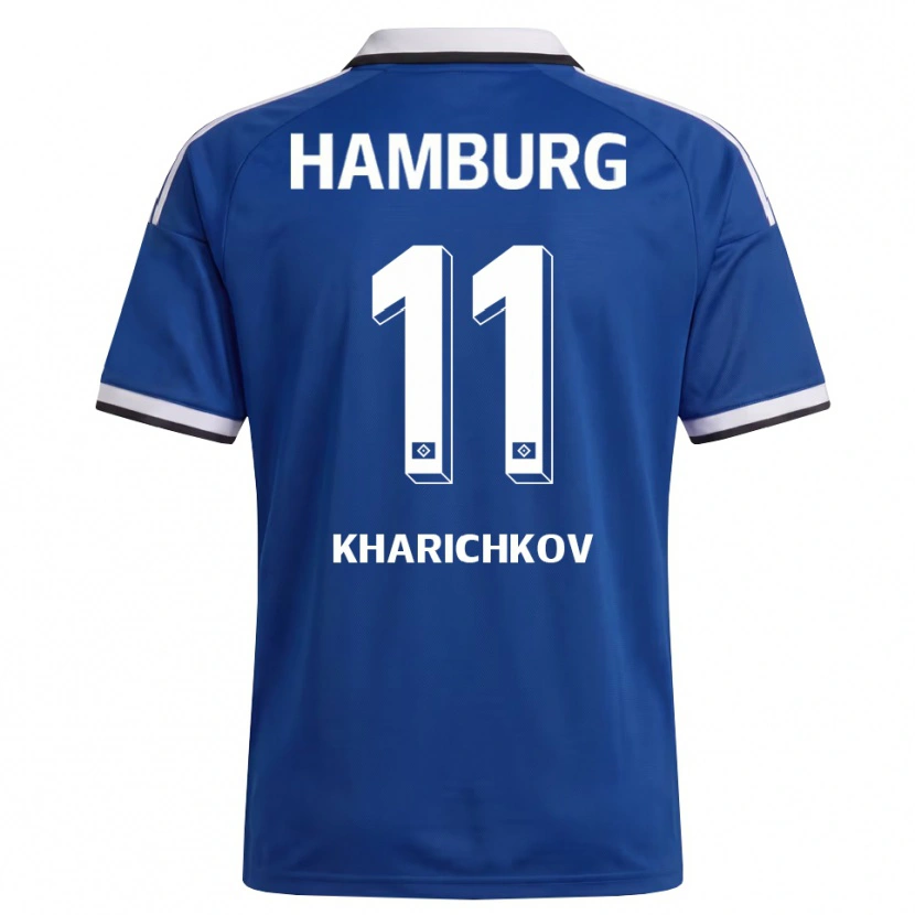 Danxen Męski Valentyn Kharichkov #11 Biały Niebieski Wyjazdowa Koszulka 2026/27 Koszulki Klubowe