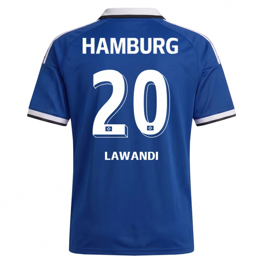 Danxen Męski Alexander Lawandi #20 Biały Niebieski Wyjazdowa Koszulka 2026/27 Koszulki Klubowe