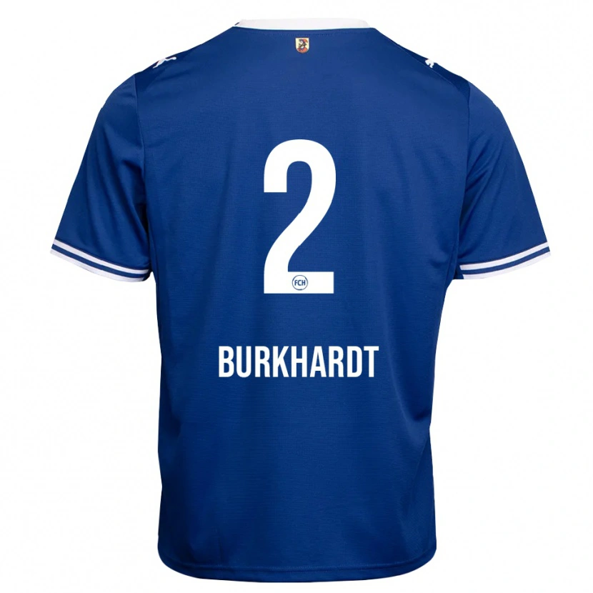 Danxen Męski Hannes Burkhardt #2 Królewski Niebieski Biały Wyjazdowa Koszulka 2026/27 Koszulki Klubowe