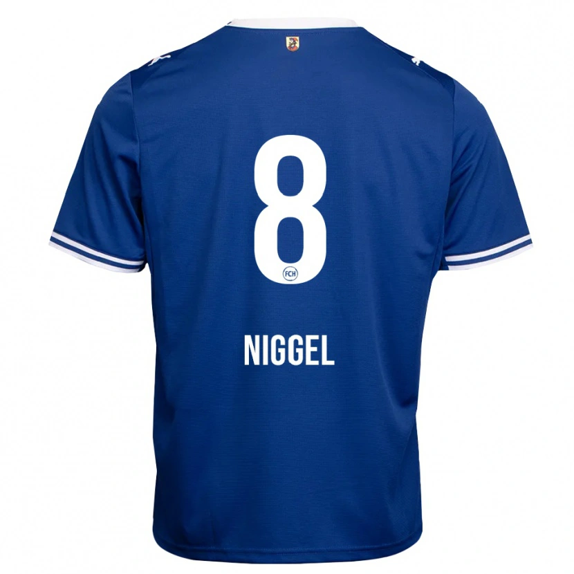 Danxen Męski Henrik Niggel #8 Królewski Niebieski Biały Wyjazdowa Koszulka 2026/27 Koszulki Klubowe