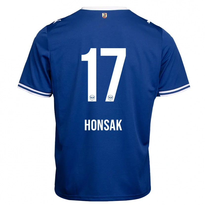 Danxen Męski Mathias Honsak #17 Królewski Niebieski Biały Wyjazdowa Koszulka 2026/27 Koszulki Klubowe