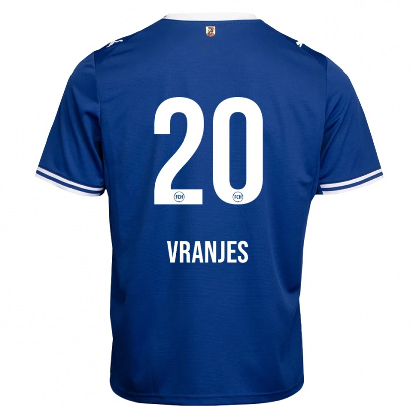 Danxen Męski Rafael Vranjes #20 Królewski Niebieski Biały Wyjazdowa Koszulka 2026/27 Koszulki Klubowe