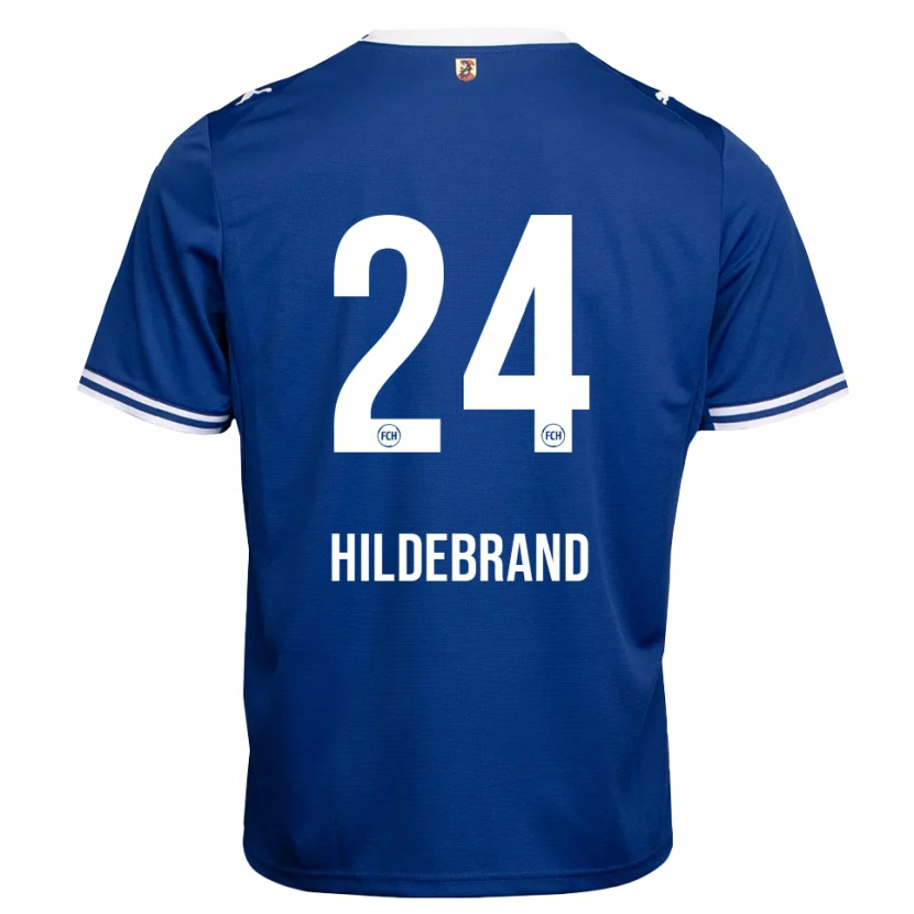 Danxen Męski Jan Hildebrandt #24 Królewski Niebieski Biały Wyjazdowa Koszulka 2026/27 Koszulki Klubowe