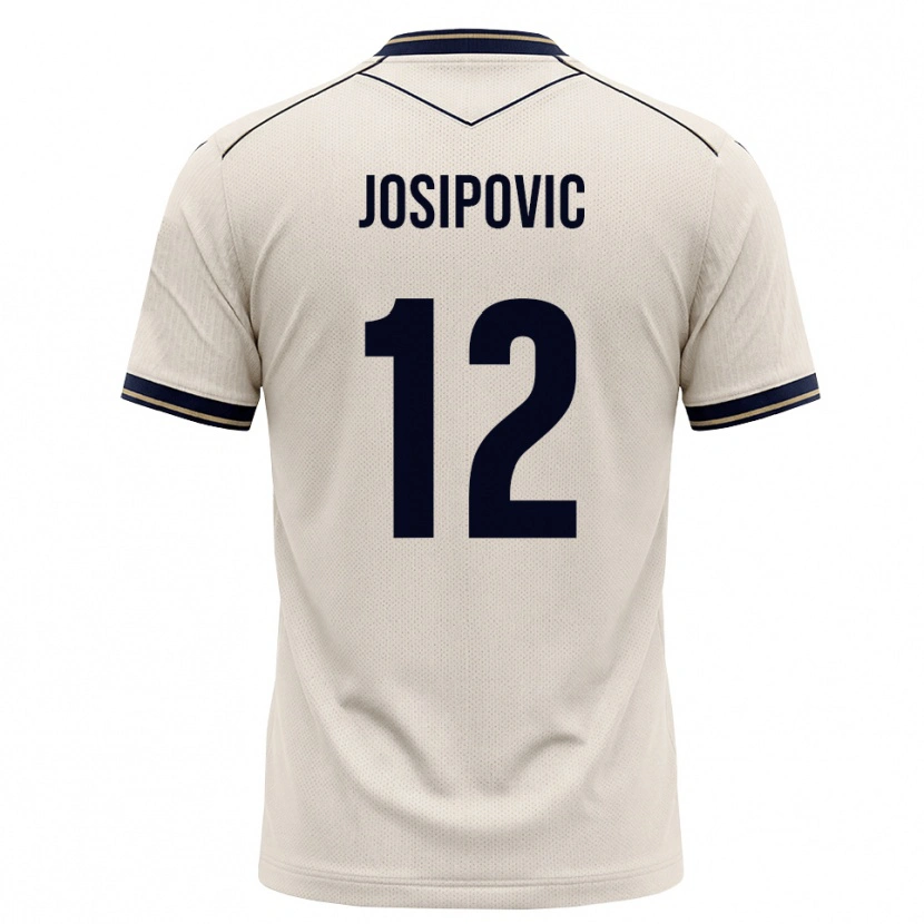 Danxen Męski Mihael Josipovic #12 Białawy Niebieski Atramentowy Wyjazdowa Koszulka 2026/27 Koszulki Klubowe