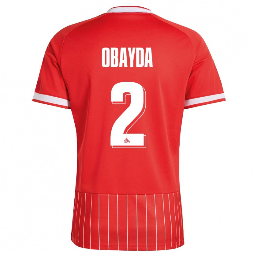 Danxen Męski Yazan Obayda #2 Czerwony Biały Zielony Wyjazdowa Koszulka 2026/27 Koszulki Klubowe