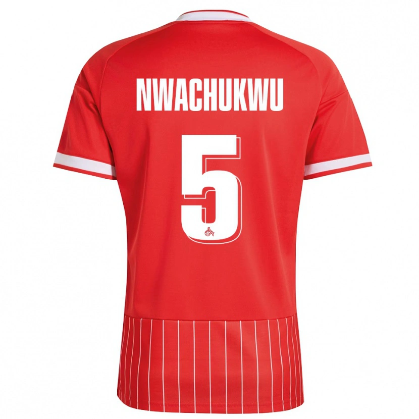 Danxen Męski Ben Nwachukwu #5 Czerwony Biały Zielony Wyjazdowa Koszulka 2026/27 Koszulki Klubowe