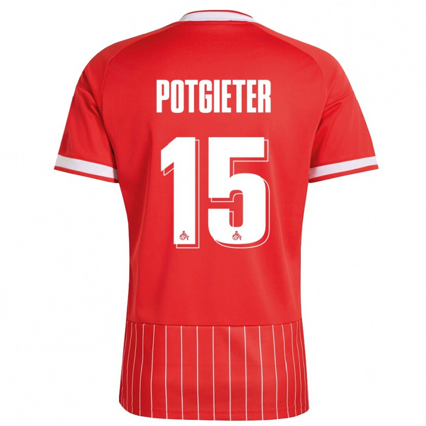Danxen Męski Jaylen Potgieter #15 Czerwony Biały Zielony Wyjazdowa Koszulka 2026/27 Koszulki Klubowe