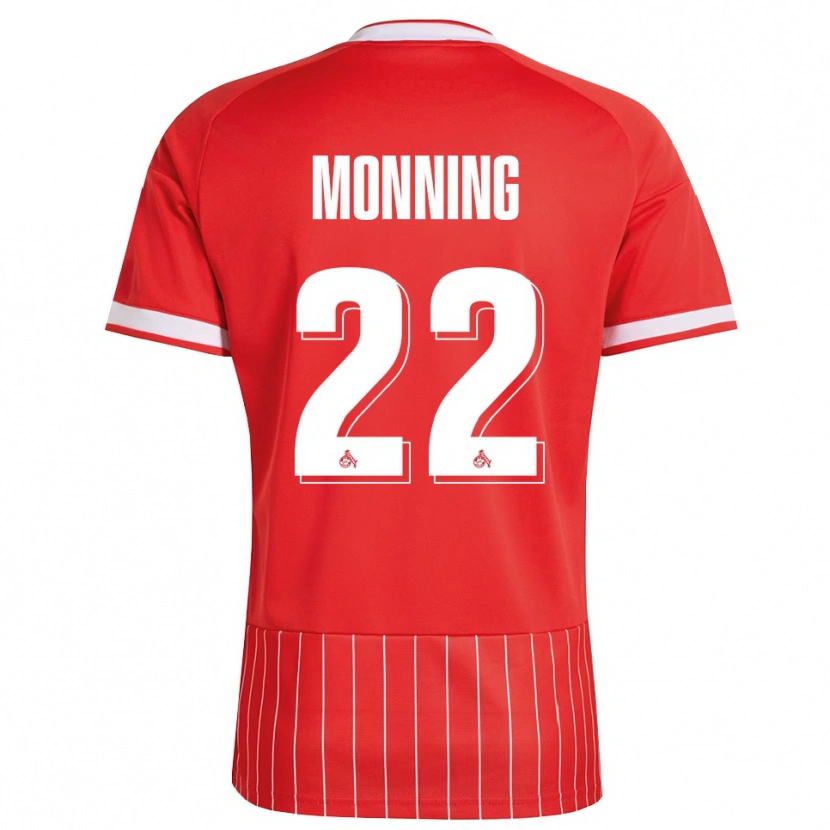 Danxen Męski Marlon Monning #22 Czerwony Biały Zielony Wyjazdowa Koszulka 2026/27 Koszulki Klubowe