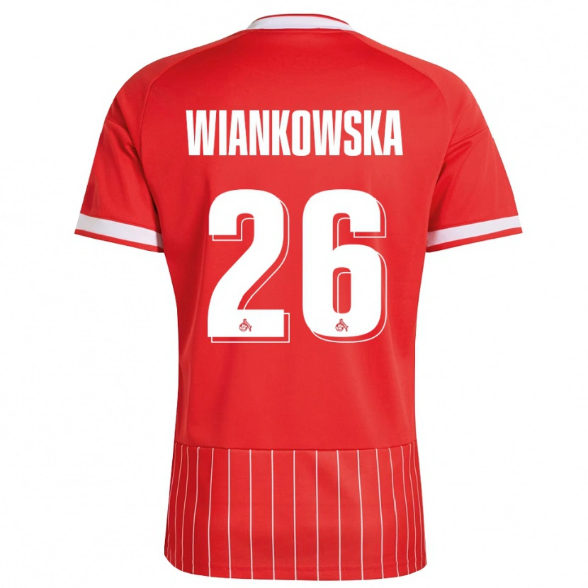 Danxen Męski Martyna Wiankow­ska #26 Czerwony Biały Zielony Wyjazdowa Koszulka 2026/27 Koszulki Klubowe