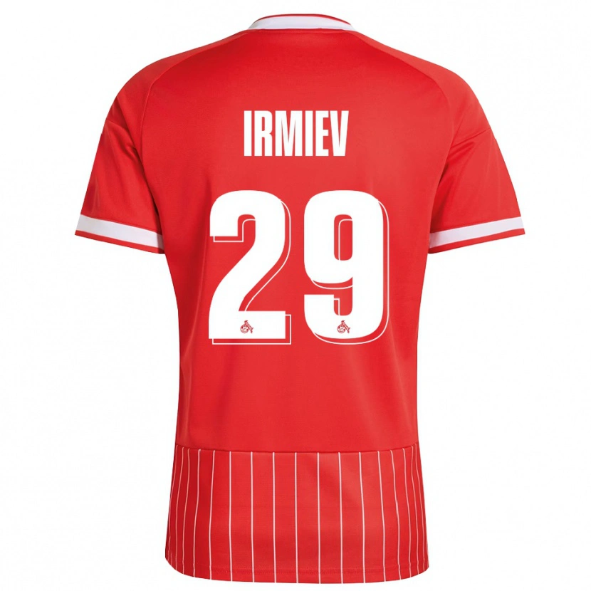 Danxen Męski Kristiyan Irmiev #29 Czerwony Biały Zielony Wyjazdowa Koszulka 2026/27 Koszulki Klubowe