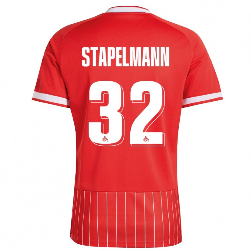 Danxen Męski Luis Stapelmann #32 Czerwony Biały Zielony Wyjazdowa Koszulka 2026/27 Koszulki Klubowe
