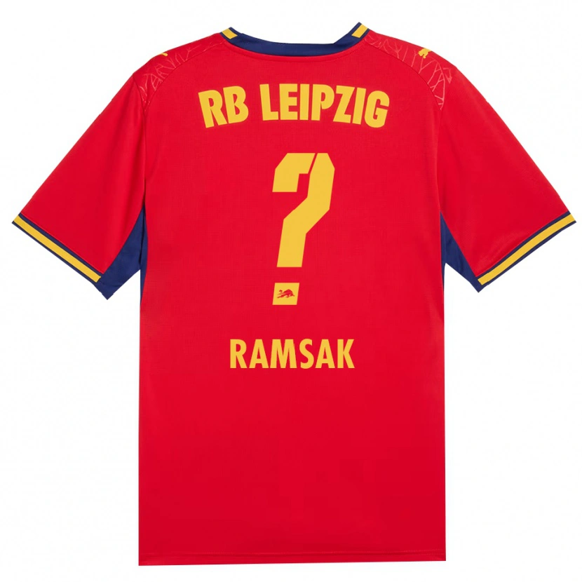 Danxen Męski Robert Ramsak #0 Czerwony Żółty Królewski Niebieski Wyjazdowa Koszulka 2026/27 Koszulki Klubowe