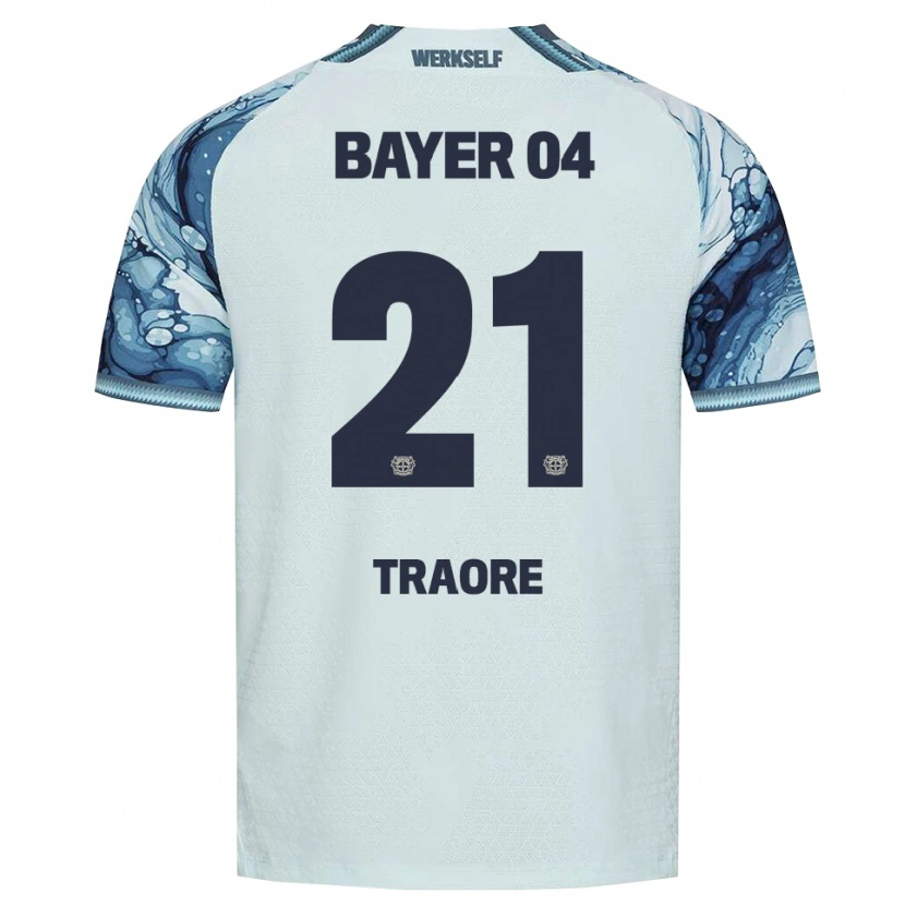 Danxen Męski Amaël-Demba Traoré #21 Ciemnozielony Czarny Wyjazdowa Koszulka 2026/27 Koszulki Klubowe